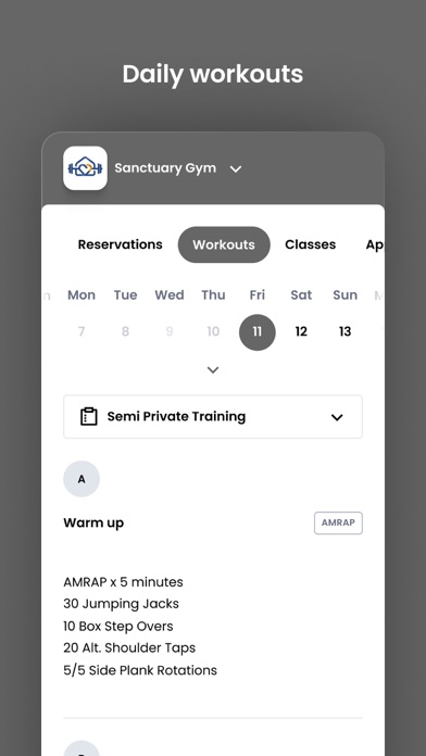 Sanctuary Gym Screenshot