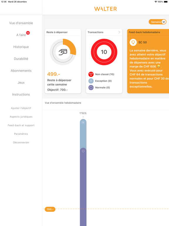 Screenshot #4 pour Walter Finance
