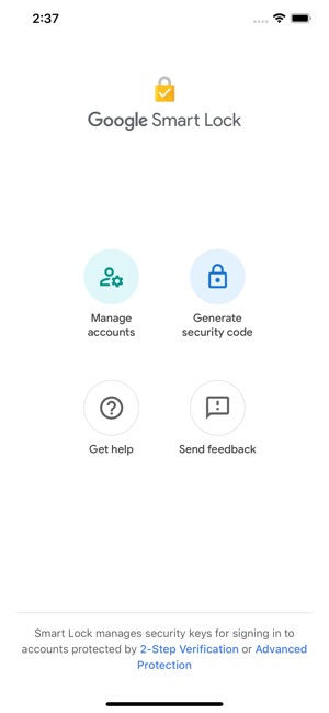 Google Smart Lock app - protect your accounts with fast verification