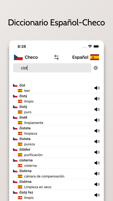 Diccionario Checo-Español Screenshot