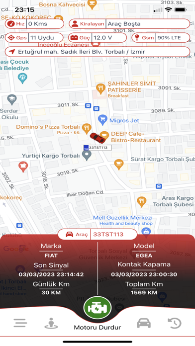 Rentacarss Araç Takip Screenshot