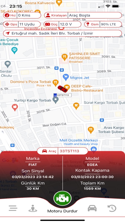 Rentacarss Araç Takip