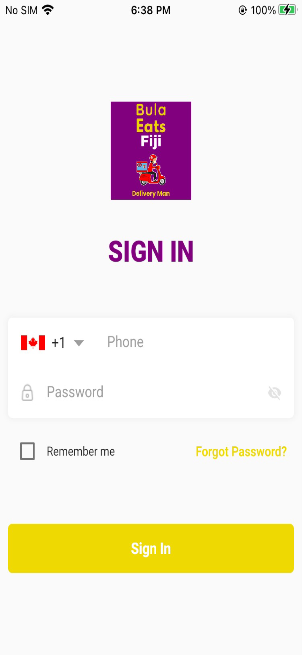 Bula Eats Fiji Delivery Man