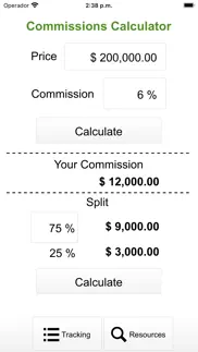 commissions calculator iphone screenshot 1