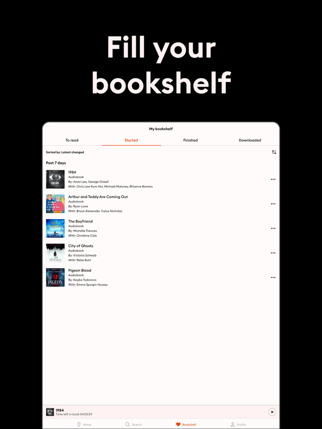 ‎Storytel - Audiobooks Library Screenshot