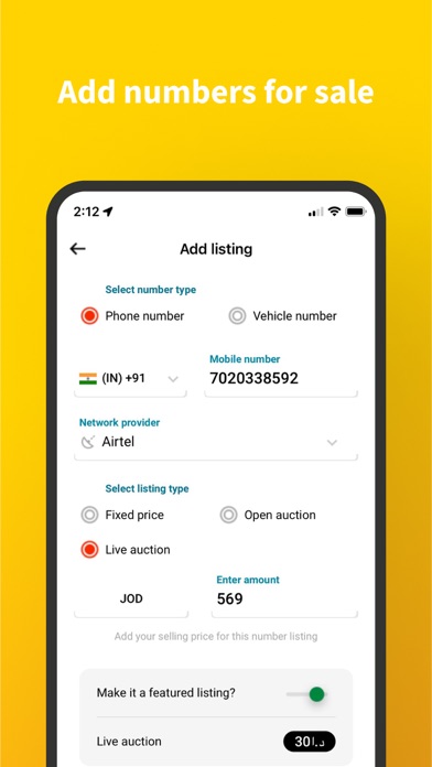 Number.Market Screenshot
