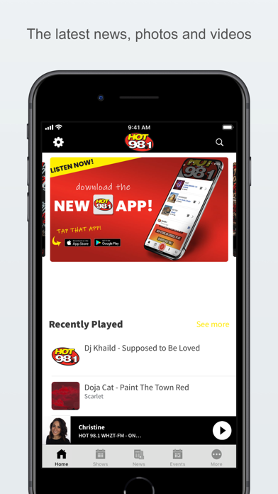 Hot 98.1 Screenshot