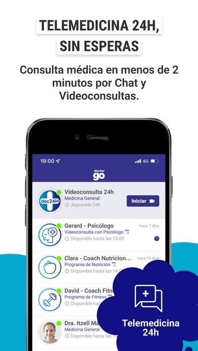 Screenshot #1 pour Telemedicina 24H DoctorGO