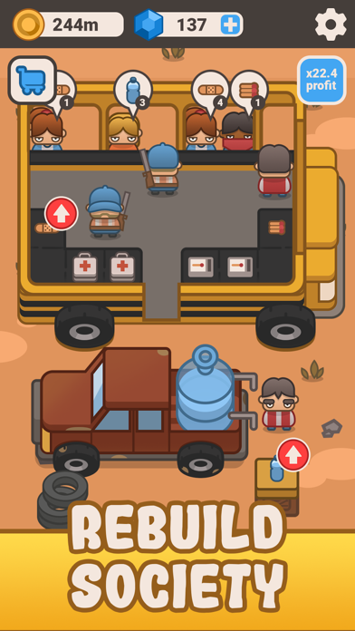 Idle Outpost: Business Game Screenshot