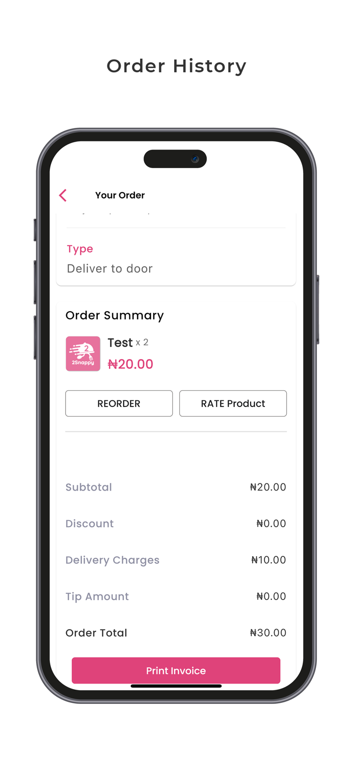 2Snappy Food Delivery Nigeria