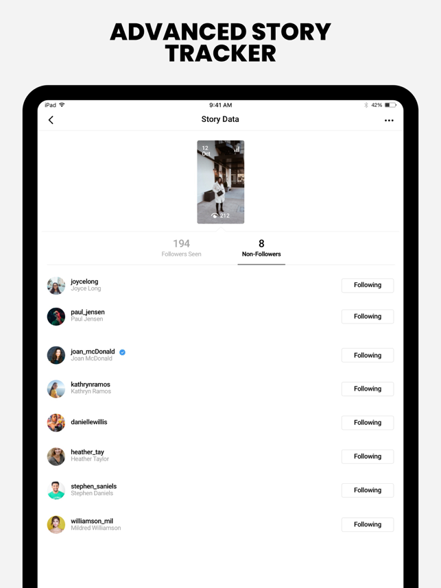 ‎FollowMeter for Instagram Capture d'écran