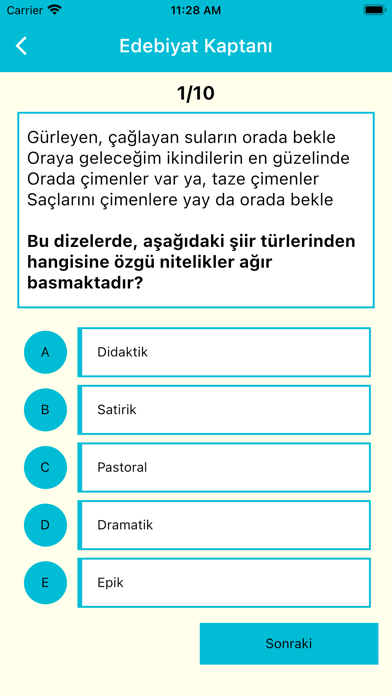 Edebiyat Kaptanı (AYT-YKS) Screenshot