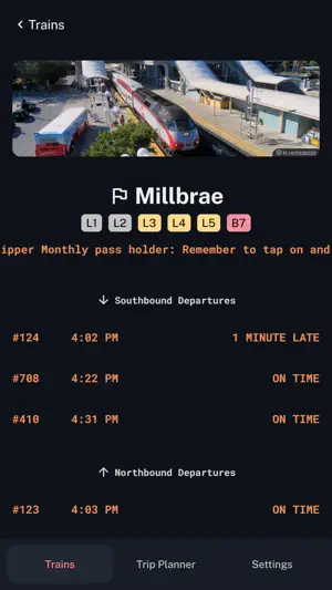 Caltrain Live screenshot 2