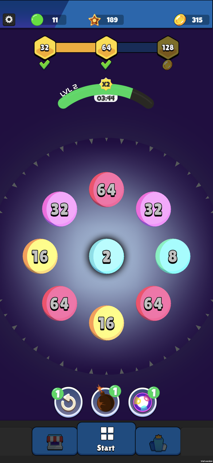 Round Merge 3D 2048 Quest