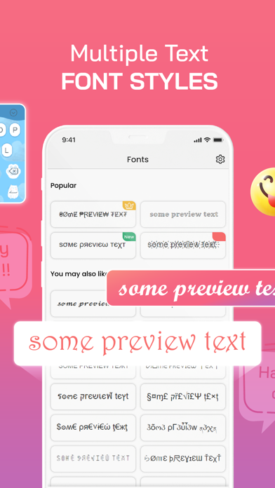 Text Fonts & Keyboard Emoji Screenshot
