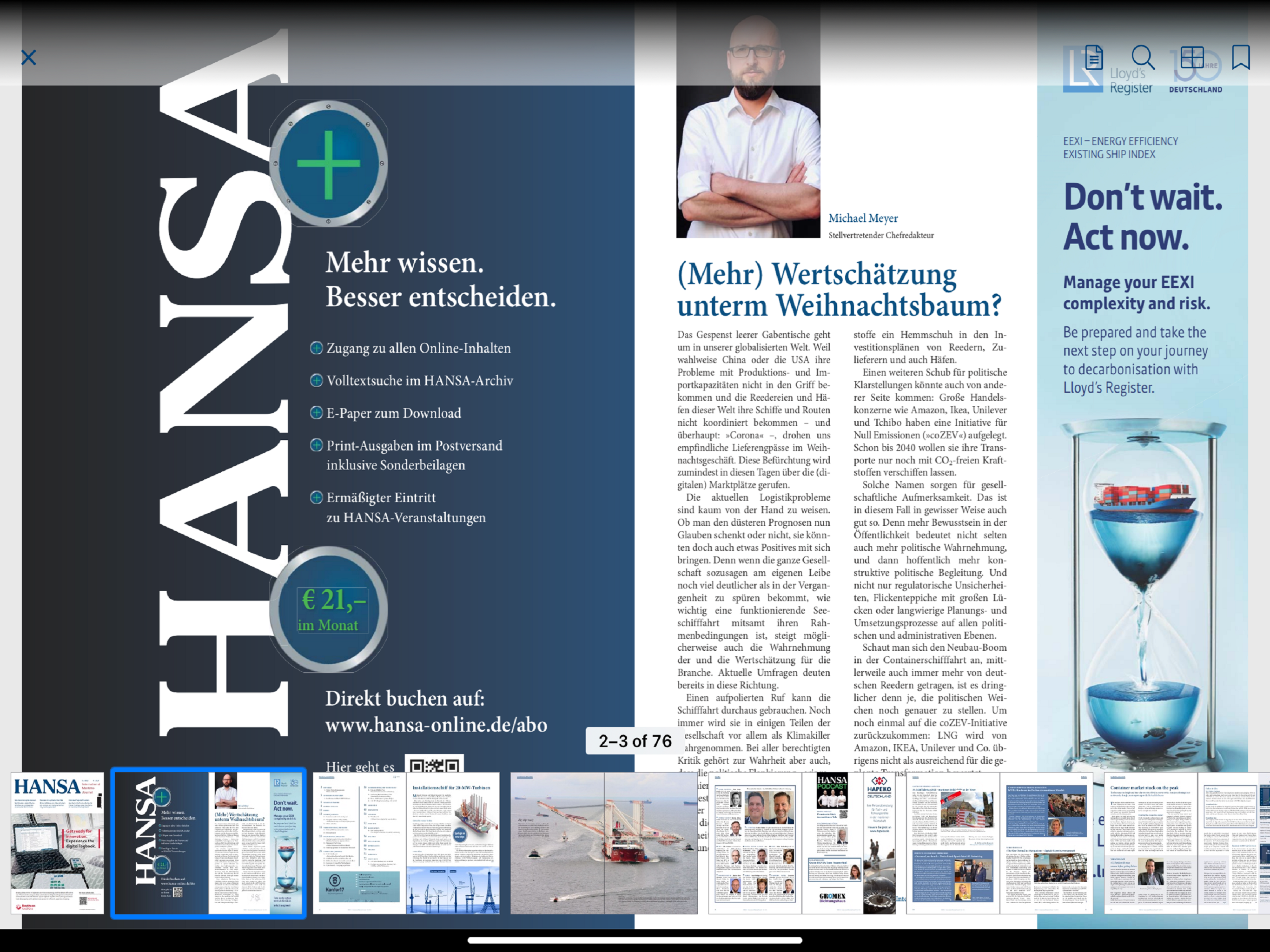 HANSA – Int. Maritime Journal screenshot 6