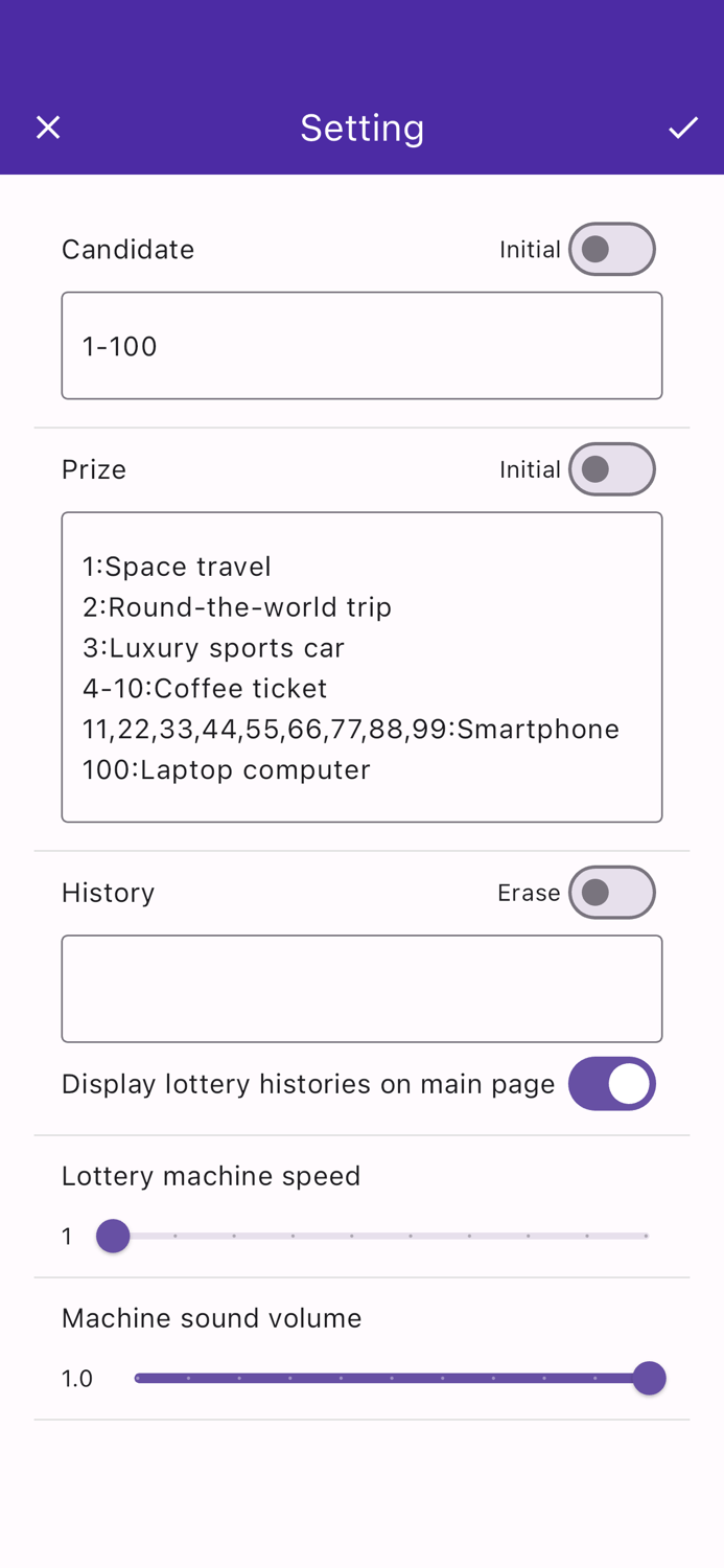 Lottery Machine Reel