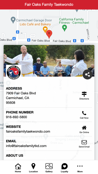 Fair Oaks Family Taekwondo Screenshot