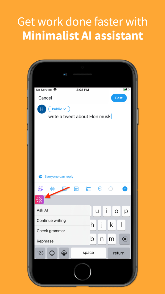 Minimalist AI Keyboard
