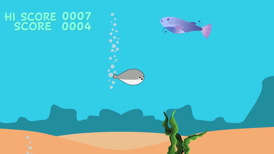 #4. 泳げ!!サカバンバスピス!! 〜遠くまで泳ぎ続けよう〜 (iOS) By: MBAInternational