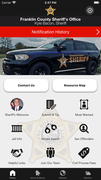Franklin County Sheriff IL Screenshot