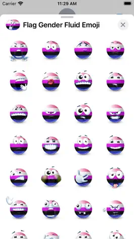 Game screenshot Genderfluid Flag Emoji apk