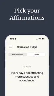 affirmation widget * iphone screenshot 3