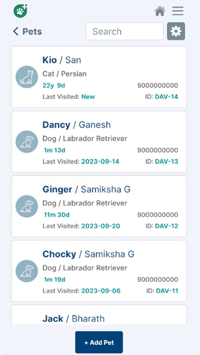 VetNvet PMS Screenshot