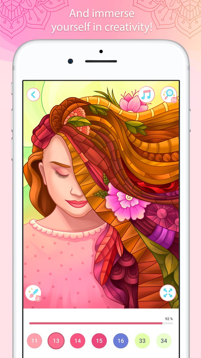 Color by Number – Mandala Book