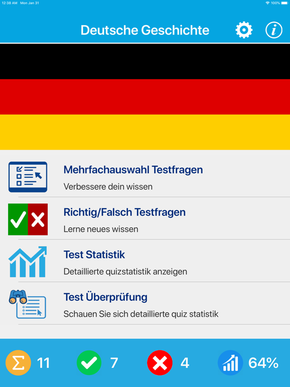 Screenshot #4 pour Deutsche Geschichte Quiz