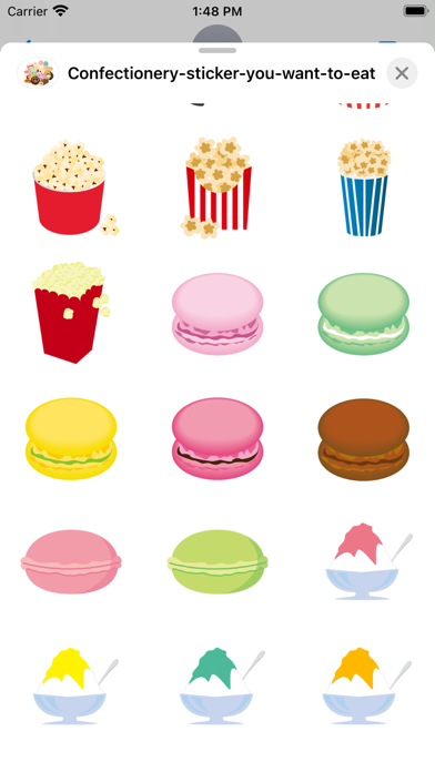 Confectionery stickers Screenshot