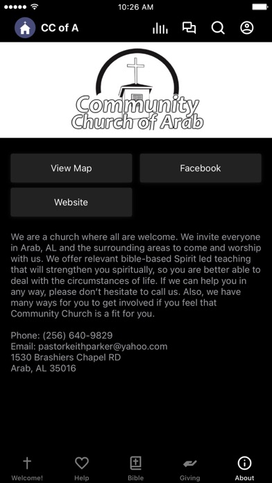 Community Church of Arab Screenshot