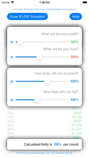 kelly investor iphone screenshot 1