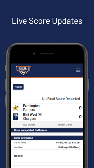 IHSA Football Screenshot