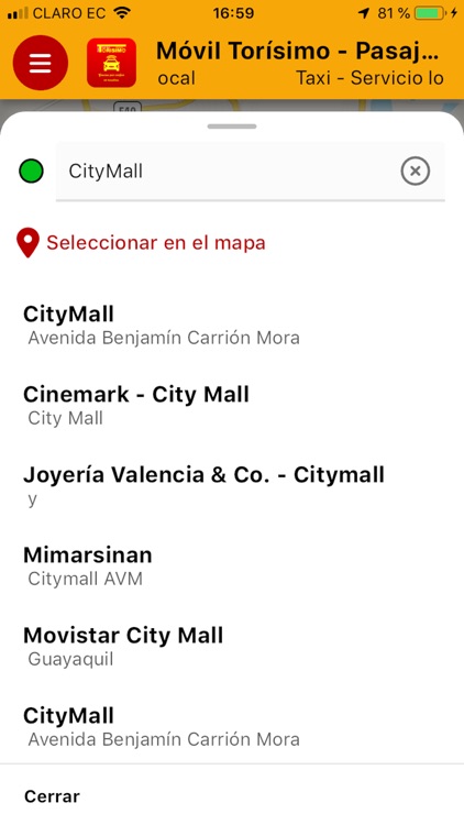 Móvil Torisimo Pasajero