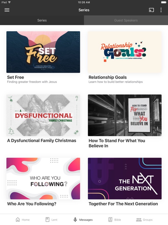 Northshore Community Church iPad screenshot 2 - Lifestyle app