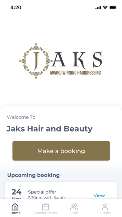 Jaks Hair and Beauty Screenshot