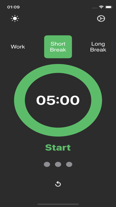 Basic Pomodoro Timer Screenshot