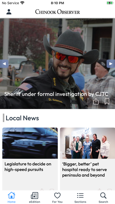 Chinook Observer: News Screenshot