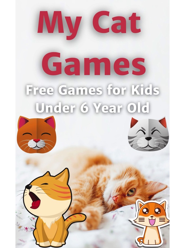 Jogos de gatinho para crianças grátis 🐱 miau meninos e meninas menores de  6 anos: sons, quebra-cabeças e jogos de  correspondência::Appstore for Android