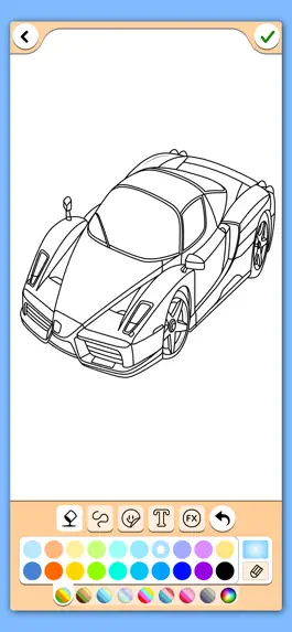 Game screenshot Cars coloring book game hack