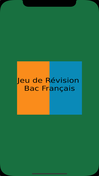 Jeu de Révision Bac Français Screenshot