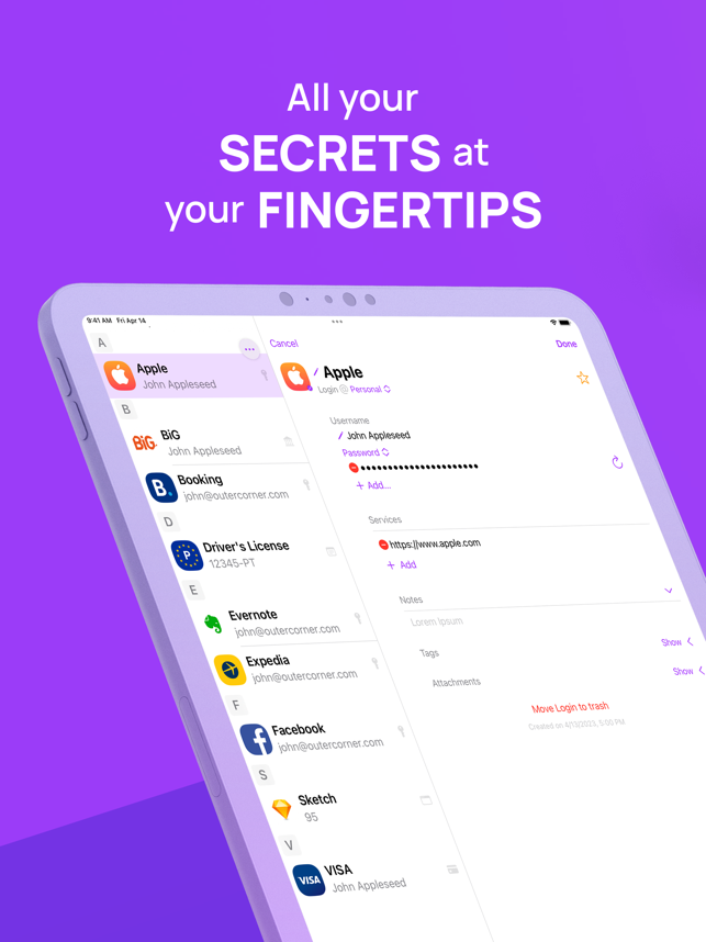 ‎Secrets - Password Manager Screenshot