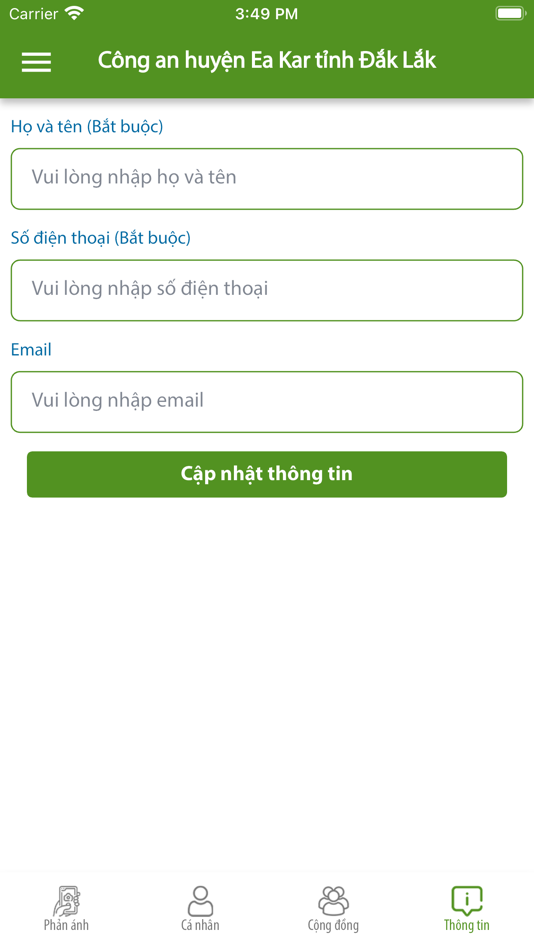 #4. Công an huyện Ea Kar (iOS) 由: UBND TINH DAK LAK