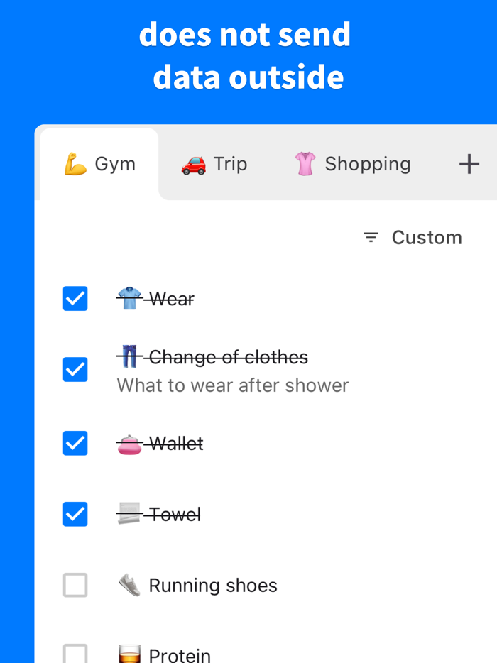 PrepList - Check your routine