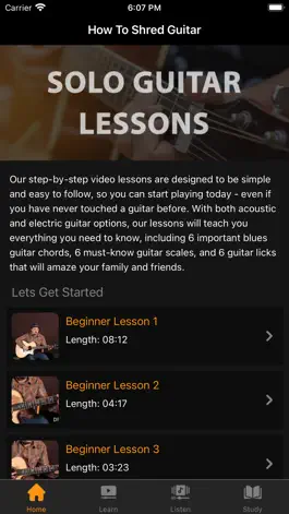 Game screenshot Solo Guitar Lessons mod apk