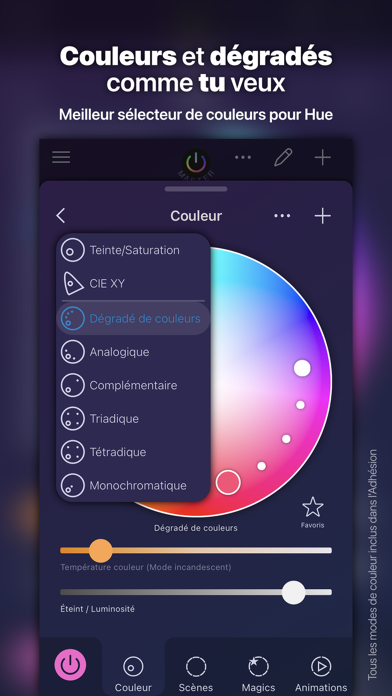 Screenshot #2 pour iConnectHue pour Philips Hue