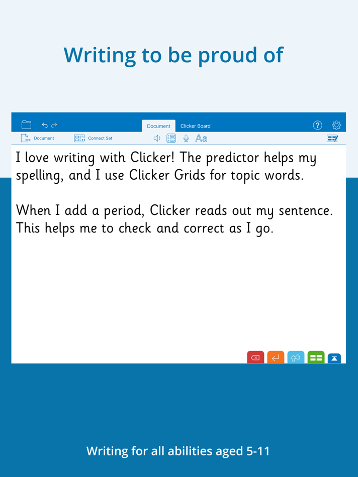 #1. Clicker Writer (iOS) 由: Crick Software