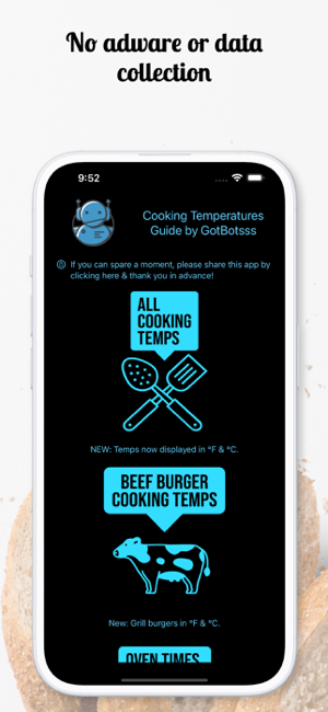 ‎GotBotsss Cooking Temps Guide Screenshot