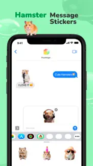 message stickers : hamster iphone screenshot 2